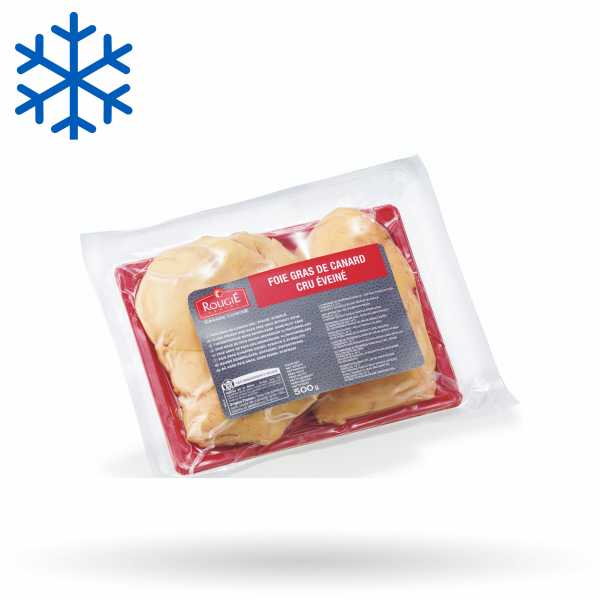 Foie gras de canard cru déveiné en plaque 4 kg Rougié - Grossiste